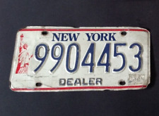Vintage 1980's New York Liberty DEALER License Plate #9904453 picture