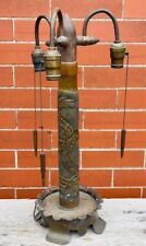 Outstanding Original Trench Art Brass Shell WWI Chinese Dragon Lamp Military Art picture