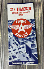 Vintage San Francisco Street And Vicinity Maps Flying Service Map picture