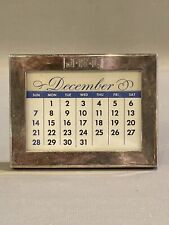 Vintage Monogrammed Tiffany & Co. Sterling Silver Perpetual Desk Calendar picture