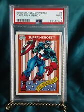 1990 Marvel Universe Captain America #1 PSA 9 MINT picture