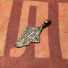 Old Antique Russian Empire Orthodox Christian Leaf Cross 18-19th Century picture