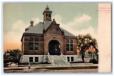 1924 View Of Richards Free Library Newport New Hampshire NH Vintage Postcard picture