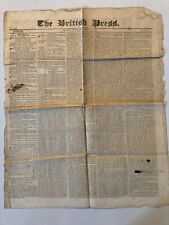 The British Press London August 18, 1821 Newspaper picture