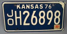1976 Kansas License Plate No. jo H26898 picture