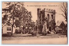 c1940s St. John's Episcopal Church Exterior Somerville New Jersey NJ Postcard picture