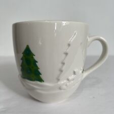 Starbucks 2006 Holiday Christmas 16oz Coffee Tea Mug Cup Trees Sledding Snow 3D picture