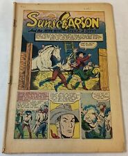 1951 SUNSET CARSON #4 ~ coverless, missing centerfold picture