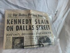 Best 1963 John F. Kennedy JFK Assassination Rare Dallas TX Texas Old Newspaper picture