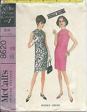 M 8620 sewing pattern 60's Donald Brooks DRESS retro stylish Cowl sew size 12/32 picture