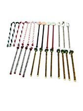 Vintage Holiday Themed Blown Glass Swizzle Sticks, Set of 26 picture