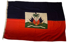 Flag Of Haiti Vintage Maritime L’ Union Fait La Force Unity Is Strength Vintage  picture