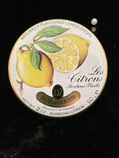 Vintage La Vosgienne Les Citrons Lemon Flavored Drops Empty Tin  2 oz.  picture