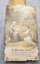 Vintage Catholic 1916 WWI FRENCH Holy Prayer Card Mary Jesus H59 picture