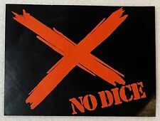 Vintage 1970s No Dice X Promotional Sticker picture
