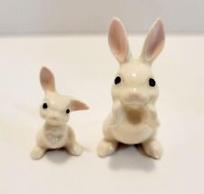 Hagen Renaker  Rabbit Baby And Papa Miniature Figurines picture