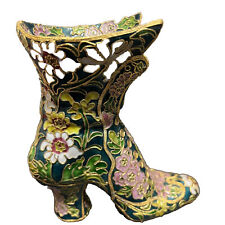 NYCO Vintage Metal Cloisonne Enamel Boot picture