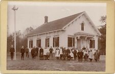 ASHFIELD MASSACHUSETTS 1895 SCHOOL HOUSE A.W. & G.E. HOWES 3 CABINET CARDS picture