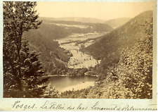 France, Vosges, Valley of the Lakes Longemer and Returnnemer Vintage Albumen Print, picture