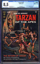 TARZAN #156 CGC 8.5 WHITE PAGES // GOLD KEY 1966 picture