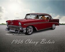 1956 Chevrolet Belair Classic Collectors Premium Custom Photo Print 8