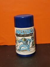 Vintage 1983 Aladdin Blue He-Man Skeletor Masters of The Universe Thermos Mug picture