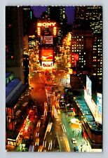 New York City NY-Times Square, Advertisment, Antique, Vintage Souvenir Postcard picture