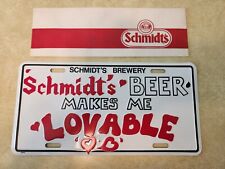 Schmidt Beer License Plate picture