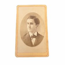 1870s Antique Photograph Handsome Young Man E. A Spafard Norwich CT Cabinet Card picture