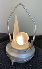 1940 NEW YORK WORLDS FAIR FROSTED GLASS TRYLON AND PERISPHERE LANTERN WORKS RARE picture