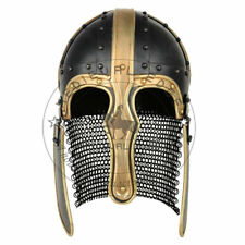 Coppergate Viking Helmet Armor Anglo-Saxon Medieval Larp Hallowe Steel Helmet picture