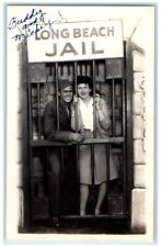 c1940's Long Beach Jail US Serviceman California CA RPPC Photo Vintage Postcard picture