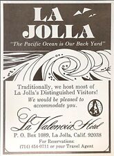 1980 La Valencia Hotel La Jolla California Pacific Ocean  Vintage Print Ad picture
