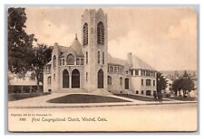 Winsted CT Connecticut First Congregational Church 5360 Undivided Back Postcard picture