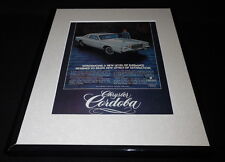 1977 Chrysler Cordoba 11x14 Framed ORIGINAL Vintage Advertisement picture