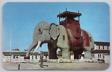 Atlantic City New Jersey Elephant Hotel Vintage Chrome Postcard picture