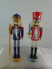 New Set of 2 Christmas House Nutcrackers Holiday Home Decorations Plastic picture