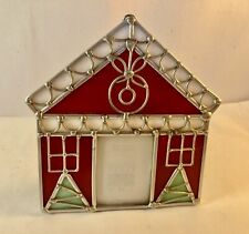 Malden Stained Glass Christmas Village Gingerbread House Picture Frame 5