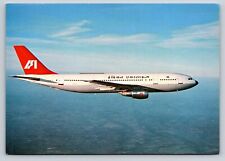Indian Airlines Airbus A300 4X6  Postcard PASSENGER JET AIRLINES India Base picture