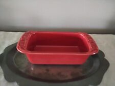 Longaberger Woven Traditions Tomato Red Mini Loaf Pan picture