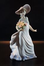 Lladro Carefree #5790 Girl with Flowers Condition Mint With Original Box picture