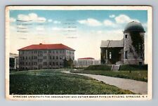 Syracuse NY-New York University Observatory Physics Building Vintage Postcard picture