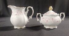 MITTERTEICH AUSTRIA LADY CLAIRE CHINA FOOTED CREAMER & SUGAR BOWL W/LID- GERMANY picture