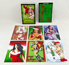 CONTEMPORARY PINUPS HOLIDAY EDITION 2012 All-Sketch Art Card Set by GALAN'S (41) picture