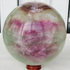 4360G Natural Fluorite ball Colorful Quartz Crystal Gemstone Healing picture