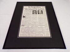 New York Times Sep 9 1974 Framed 16x20 Front Page Poster Ford Pardons Nixon picture
