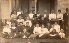 Real Photo Postcard Group of Women Ladies Aid Society in Burlington, Michigan picture