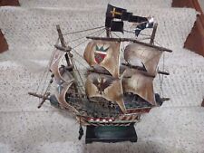 Vintage Mayflower Ship Wood And Cloth  All Original - Unsure if Replica  picture