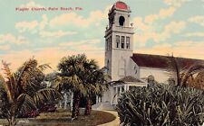 Palm Beach FL Florida Flagler Church Little White Chapel 1910s Vtg Postcard B59 picture