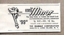 1954 Print Ad British Anzani Minor Outboard Motors Damac Corp Long Island,NY picture